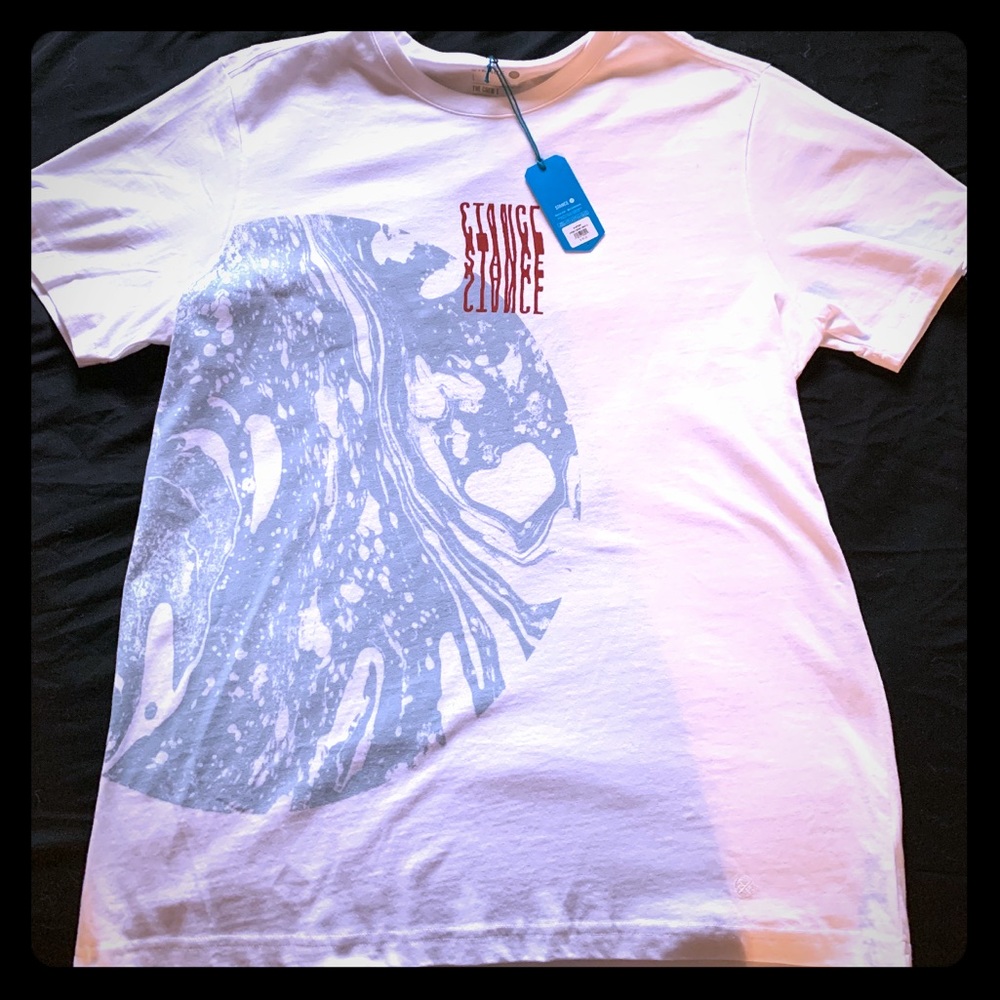 NEW - Stance White Skull Men’s Large T Shirt